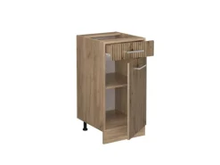Vicco Küchenunterschrank R-Line Artisan-Eiche/Goldkraft Eiche 40 cm AP Anthrazit