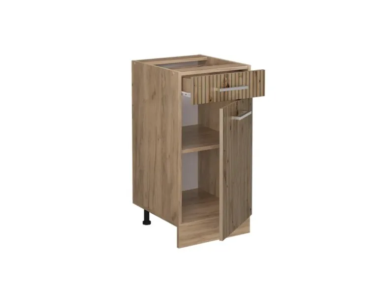 Vicco Küchenunterschrank R-Line Artisan-Eiche/Goldkraft Eiche 40 cm AP Anthrazit