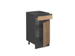Vicco Küchenunterschrank R-Line Goldkraft Eiche/Anthrazit 40 cm AP Anthrazit