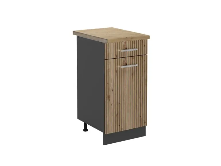 Vicco Küchenunterschrank R-Line Artisan-Eiche/Anthrazit 40 cm AP Eiche