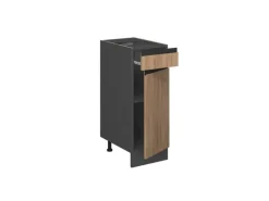 Vicco Küchenunterschrank R-Line Goldkraft Eiche/Anthrazit 30 cm AP Eiche