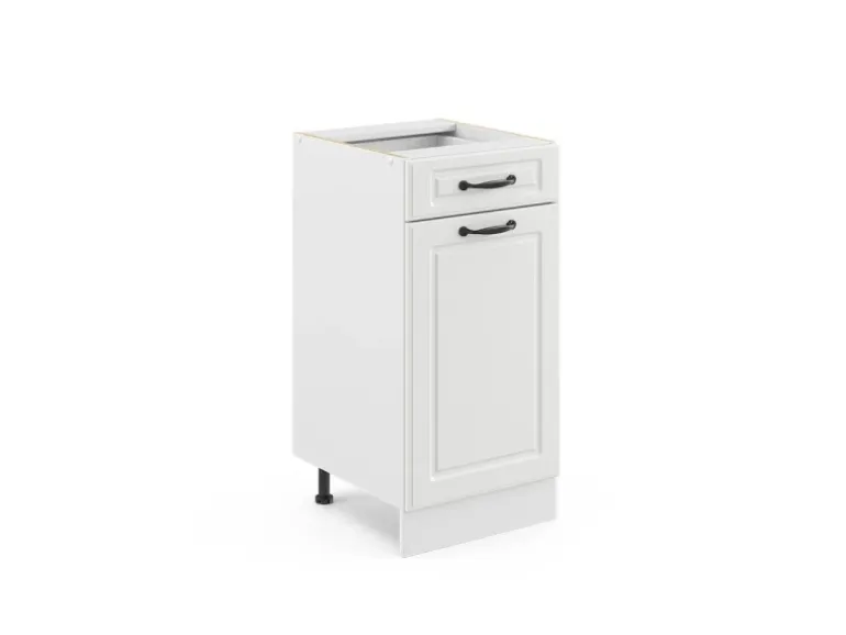 Vicco Küchenunterschrank R-Line Weiß Landhaus/Weiß 40 cm ohne Arbeitsplatte