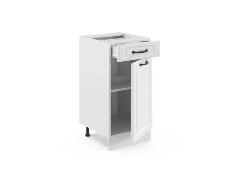 Vicco Küchenunterschrank R-Line Weiß Landhaus/Weiß 40 cm ohne Arbeitsplatte