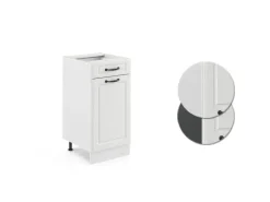 Vicco Küchenunterschrank R-Line Weiß Landhaus/Weiß 40 cm ohne Arbeitsplatte