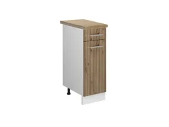 Vicco Küchenunterschrank R-Line Schubladenschrank für die Küche Artisan-Eiche/Weiß 30 cm AP Eiche