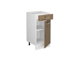 Vicco Küchenunterschrank R-Line Artisan-Eiche/Weiß 40 cm AP Anthrazit