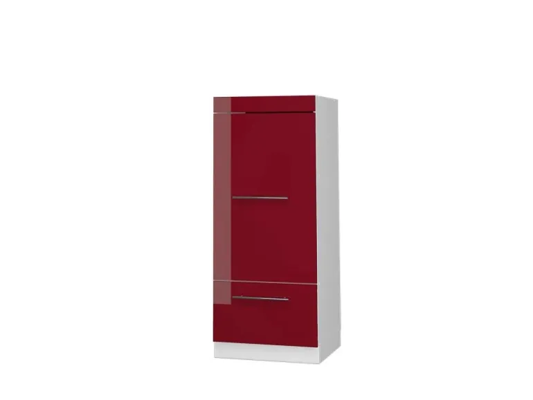 Vicco Mikrowellenschrank Fame-Line Küchenregal für die Mikrowelle Bordeaux Hochglanz/Weiß 60 cm