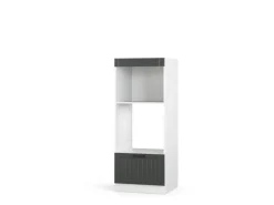 Vicco Mikrowellenschrank Fame-Line Küchenregal für die Mikrowelle Anthrazit/Weiß 60 cm Offen