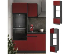 Vicco Mikrowellenschrank R-Line Küchenregal für die Mikrowelle Rot/Anthrazit 60 cm J-Shape