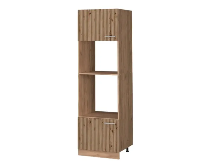 Vicco Mikrowellenschrank R-Line Küchenregal für die Mikrowelle Artisan-Eiche/Goldkraft Eiche 60 cm