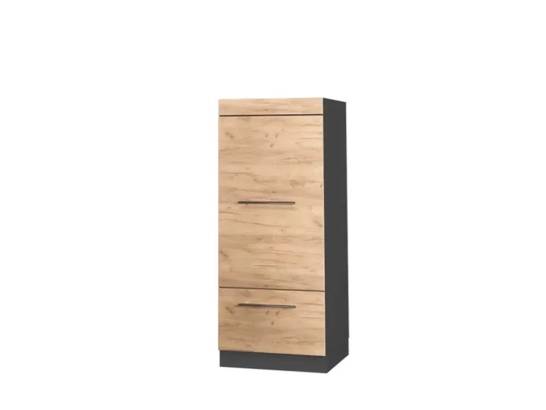 Vicco Mikrowellenschrank Fame-Line Küchenregal für die Mikrowelle Goldkraft Eiche/Anthrazit 60 cm