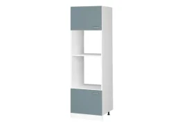 Vicco Mikrowellenschrank R-Line Küchenregal für die Mikrowelle Blau-Grau/Weiß 60 cm
