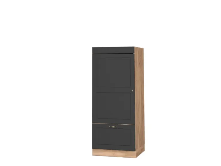 Vicco Mikrowellenschrank Fame-Line Anthrazit-Gold/Goldkraft Eiche 60 cm
