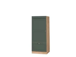 Vicco Mikrowellenschrank Fame-Line Grün-Gold Landhaus/Goldkraft Eiche 60 cm