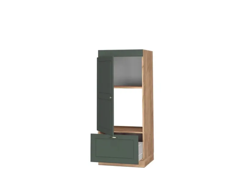 Vicco Mikrowellenschrank Fame-Line Grün-Gold Landhaus/Goldkraft Eiche 60 cm