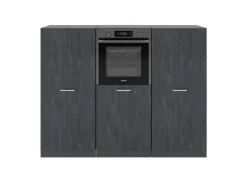 Vicco R-Line Einbauküche Schwarz Beton/Anthrazit 180 cm ohne Arbeitsplatte ohne E-Geräte