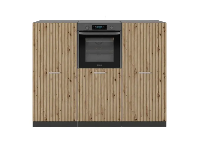 Vicco R-Line Küchenblock Artisan Eiche/Anthrazit 180 cm ohne Arbeitsplatte ohne E-Geräte