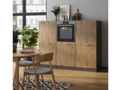 Vicco R-Line Küchenblock Artisan Eiche/Anthrazit 180 cm ohne Arbeitsplatte ohne E-Geräte