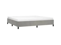 vidaXL Bettgestell Hellgrau 200x200 cm Samt Modell 21368964