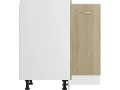 vidaXL Eckunterschrank Sonoma-Eiche 75,5x75,5x80,5 cm Holzwerkstoff