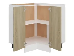 vidaXL Eckunterschrank Sonoma-Eiche 75,5x75,5x80,5 cm Holzwerkstoff