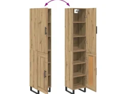 vidaXL Highboard Artisan-Eiche 34,5 x 34 x 180 cm Holzwerkstoff 3415838