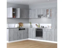 vidaXL Hängeschrank Grau Sonoma 60x31x60 cm Holzwerkstoff