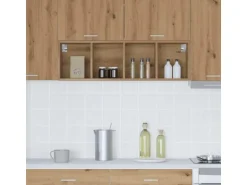 vidaXL Hängeschrank mit Speicher Riga Artisan-Eiche 30 x 29,5 x 100 cm 884465
