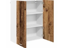 vidaXL Hängeschrank Riga Altholz 80 x 31 x 100 cm Holzwerkstoff 884368