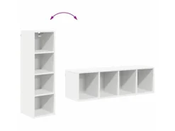 vidaXL Hängeschrank Riga Weiß 30 x 29,5 x 100 cm Holzwerkstoff 884458