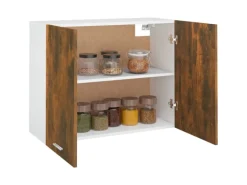 vidaXL Hängeschrank Räuchereiche 80x31x60 cm Holzwerkstoff