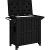 vidaXL 3-in-1 Servierwagen Schwarz Polypropylen