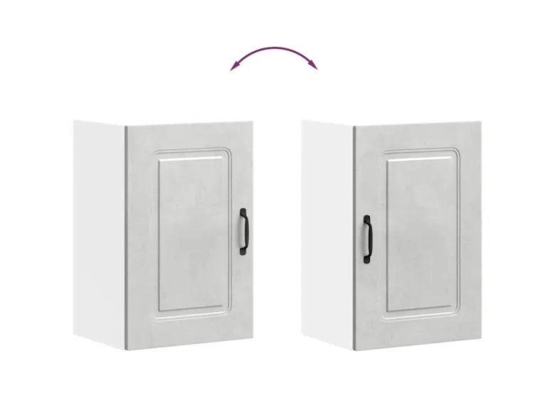 vidaXL Küchen-Hängeschrank Kalmar Betongrau Holzwerkstoff 853551