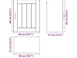 vidaXL Küchen-Hängeschrank Lucca Sonoma-Eiche Holzwerkstoff 853803