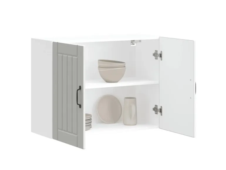 vidaXL Küchen-Hängeschrank Lucca Weiß Holzwerkstoff 853827