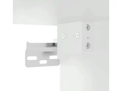 vidaXL Küchen-Hängeschrank mit Glastür Lucca Schwarz Holzwerkstoff 853848