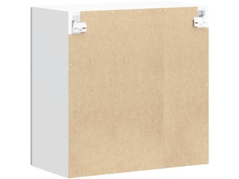 vidaXL Küchen-Hängeschrank mit Glastür Lucca Grau Sonoma Holzwerkstoff 853913