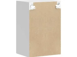 vidaXL Küchen-Hängeschrank mit Glastür Porto Hochglanz-Weiß 854009