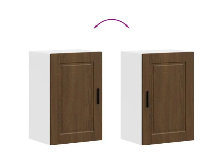 vidaXL Küchen-Hängeschrank Porto Braun Eichen-Optik Holzwerkstoff 854034