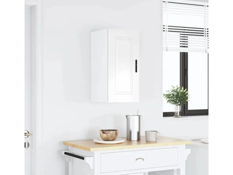 vidaXL Küchen-Hängeschrank Porto Hochglanz-Weiß Holzwerkstoff 854019