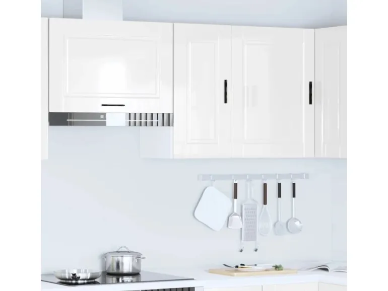 vidaXL Küchen-Hängeschrank Porto Hochglanz-Weiß Holzwerkstoff 854019