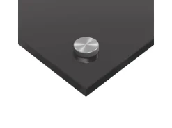 vidaXL Küchenrückwand 2 pcs Dunkelgrau 120 x 60 cm Gehärtetes Glas 3415511