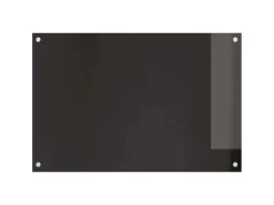 vidaXL Küchenrückwand 2 pcs Schwarz 90 x 60 cm Gehärtetes Glas 3415550