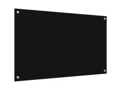 vidaXL Küchenrückwand 2 pcs Schwarz 100 x 60 cm Gehärtetes Glas 3415553