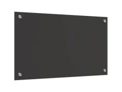vidaXL Küchenrückwand Dunkelgrau 70 x 40 x 0,6 cm Gehärtetes Glas 42001238