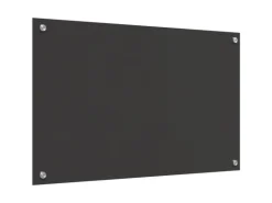 vidaXL Küchenrückwand Dunkelgrau 80 x 50 x 0,6 cm Gehärtetes Glas 42001242