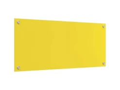 vidaXL Küchenrückwand Gelb 90 x 40 x 0,6 cm Gehärtetes Glas 42001256