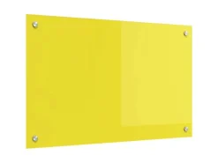 vidaXL Küchenrückwand Gelb 80 x 50 x 0,6 cm Gehärtetes Glas 42001254