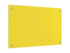 vidaXL Küchenrückwand Gelb 80 x 50 x 0,6 cm Gehärtetes Glas 42001254