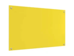 vidaXL Küchenrückwand Gelb 100 x 60 x 0,6 cm Gehärtetes Glas 42001261